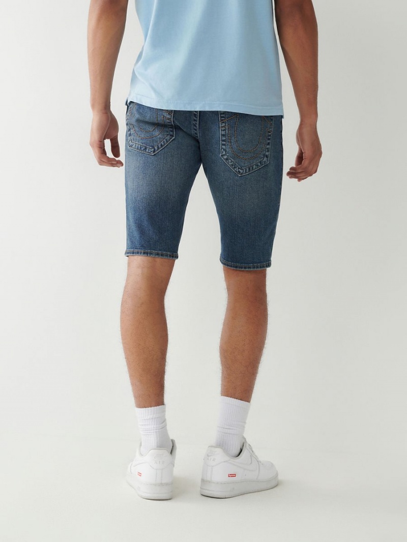 Medium Drizzle True Religion Rocco Skinny Shorts | 4028-EXVIH