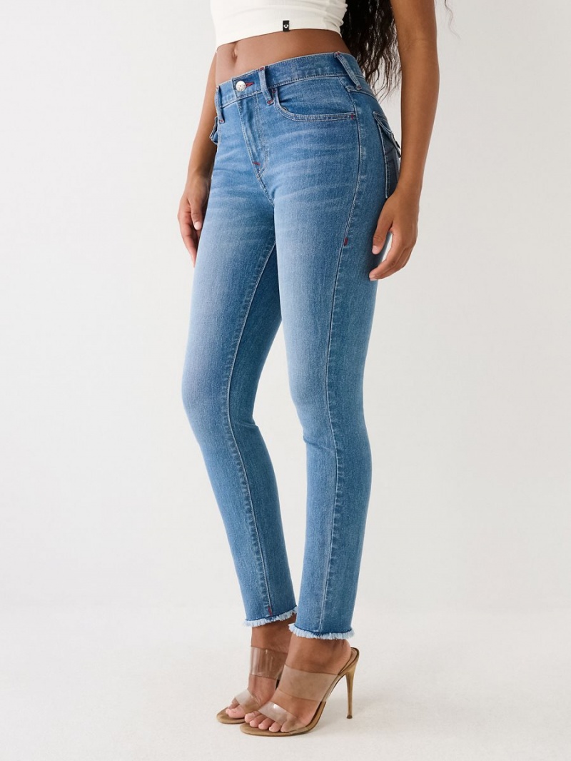 Medium Maze Runner True Religion Halle High Rise Super Skinny Jeans | 4735-KOETP