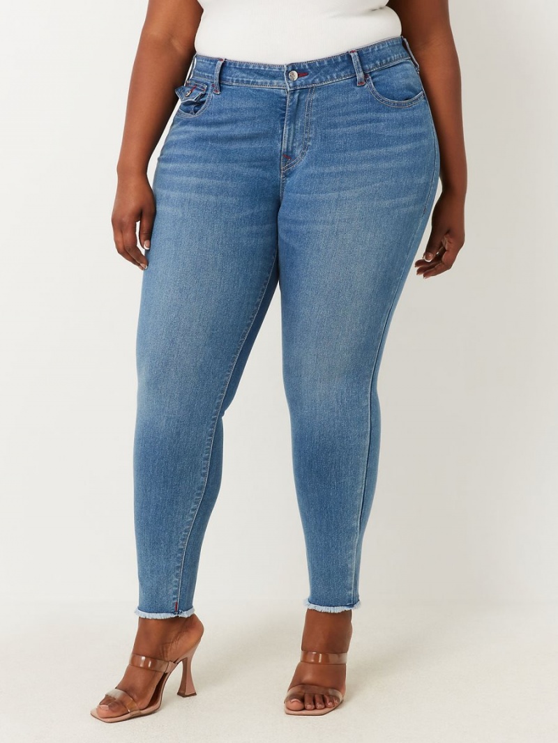 Medium Maze Runner True Religion Plus Halle High Rise Super Skinny Jeans | 8156-IWPUZ