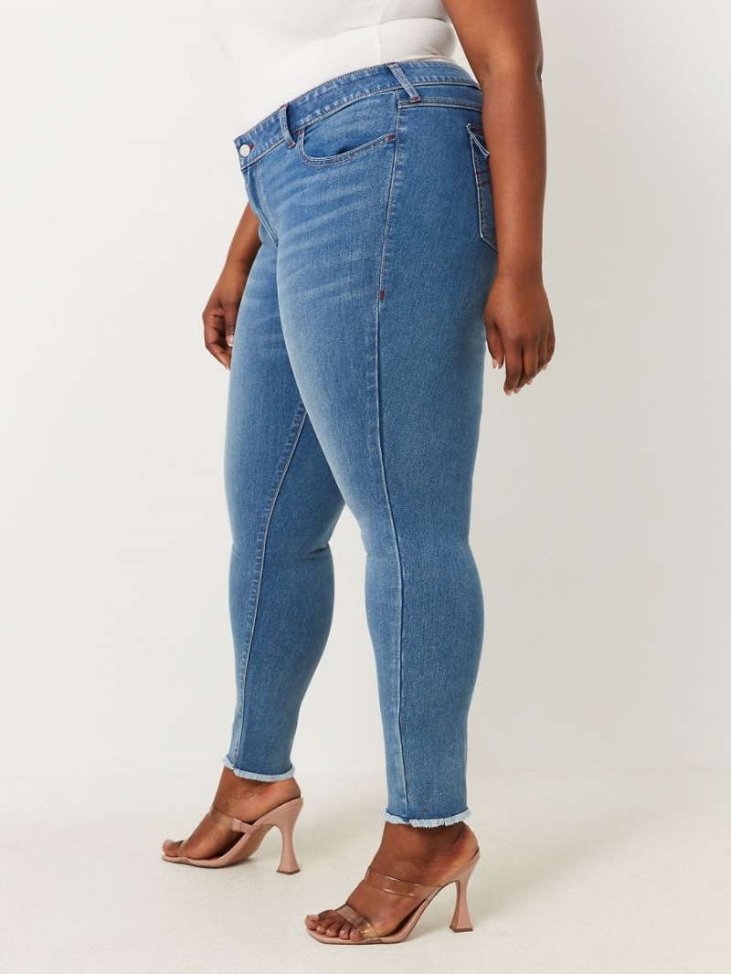 Medium Maze Runner True Religion Plus Halle High Rise Super Skinny Jeans | 8156-IWPUZ