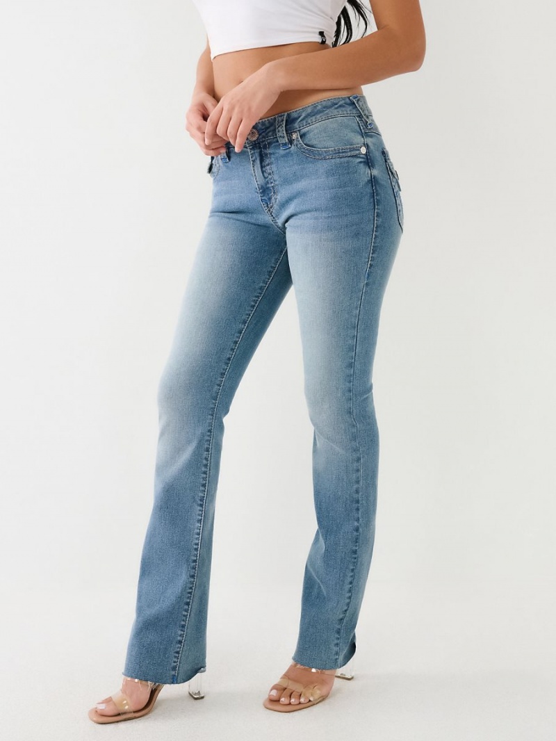 Medium Viper True Religion Billie Raw Hem Straight Jeans | 9186-KMDAS