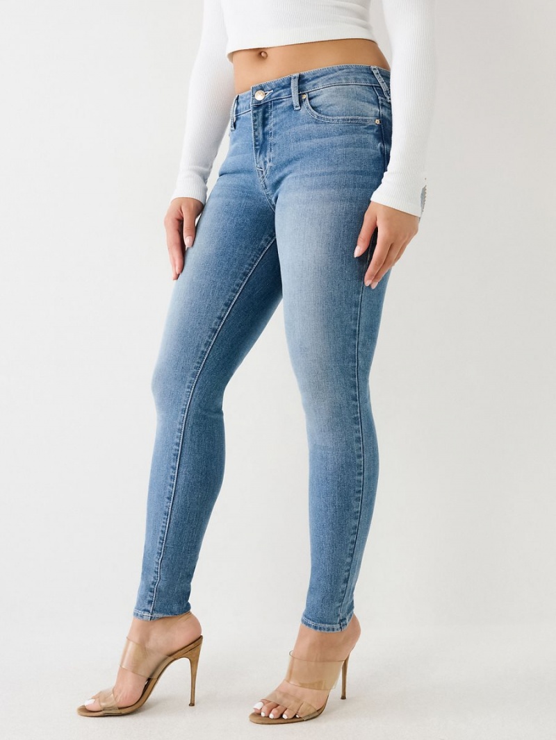 Medium Viper True Religion Jennie Mid Rise Curvy Skinny Jeans | 9754-DMNYF