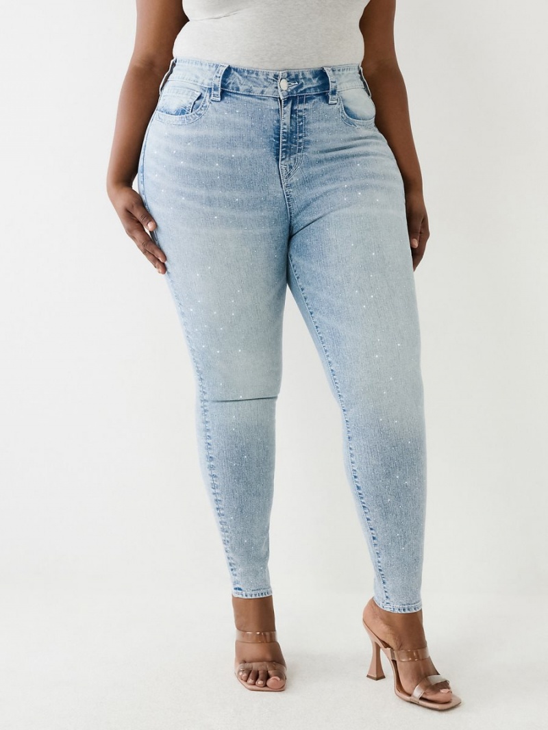 Mimosa True Religion Plus Crystal Jennie High Rise Skinny Jeans | 9027-QUOJH