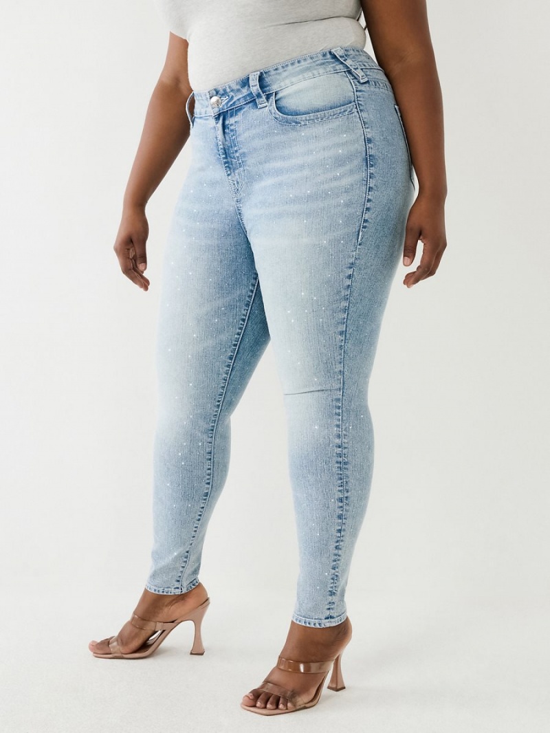 Mimosa True Religion Plus Crystal Jennie High Rise Skinny Jeans | 9027-QUOJH