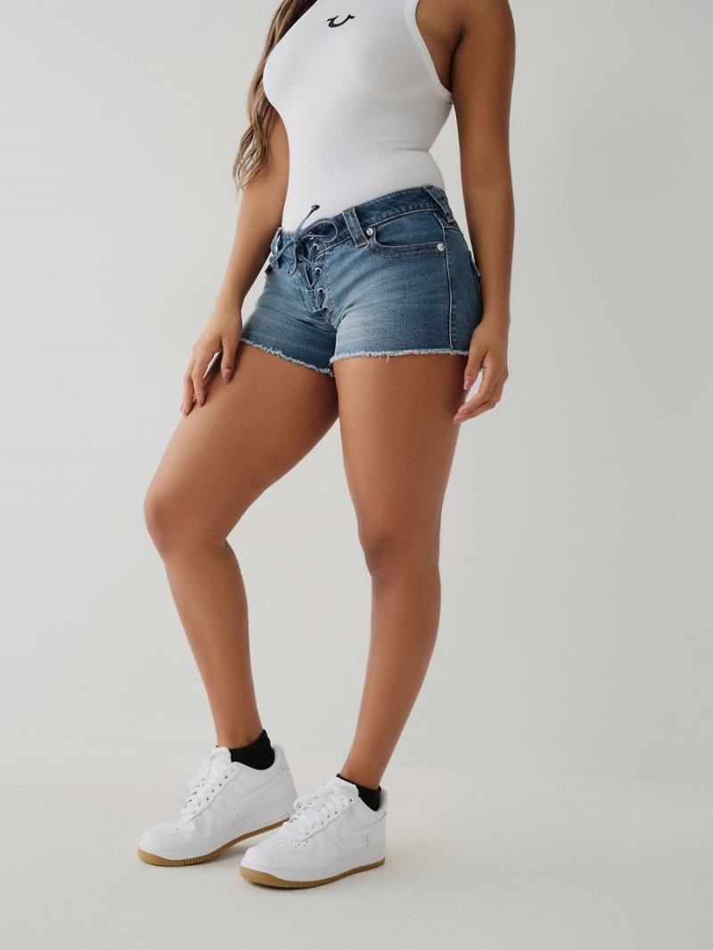 Mineral Mist True Religion Joey Low Rise Shorts | 7906-RHYOL