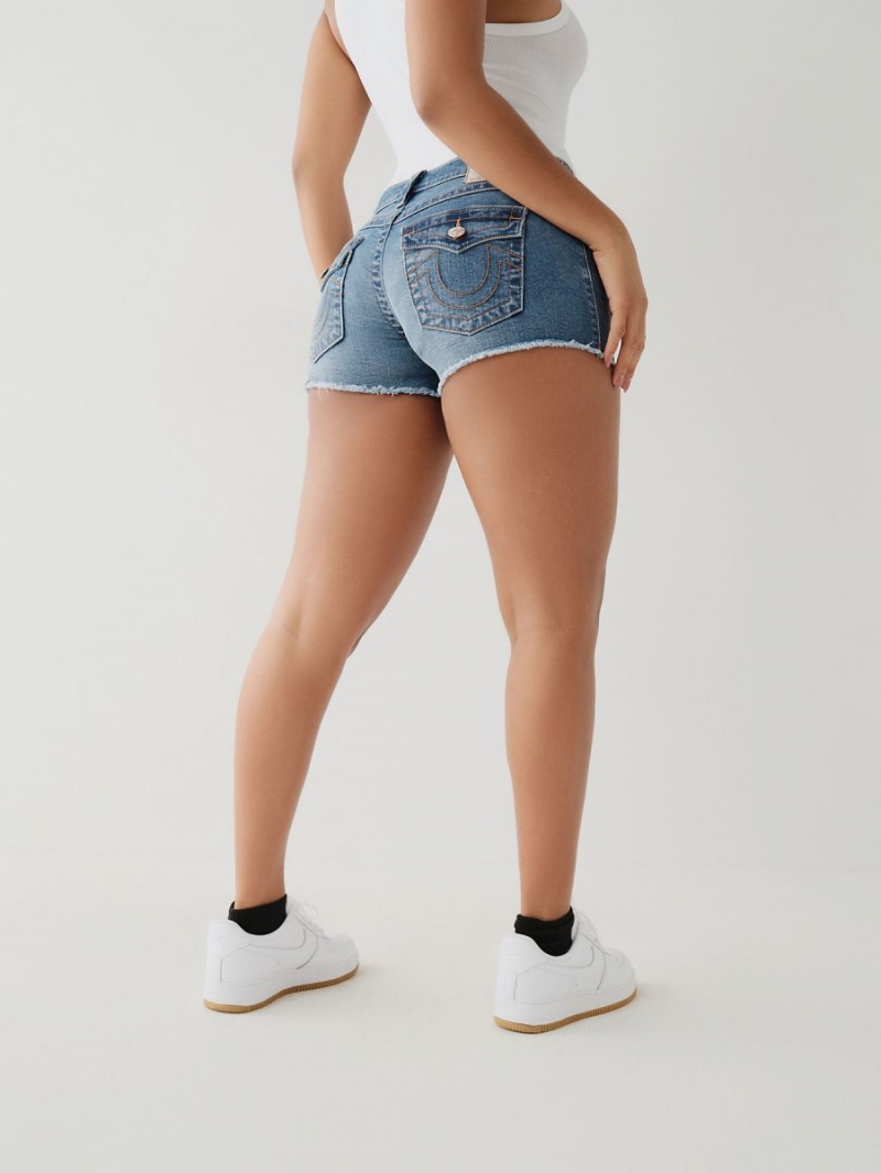 Mineral Mist True Religion Joey Low Rise Shorts | 7906-RHYOL