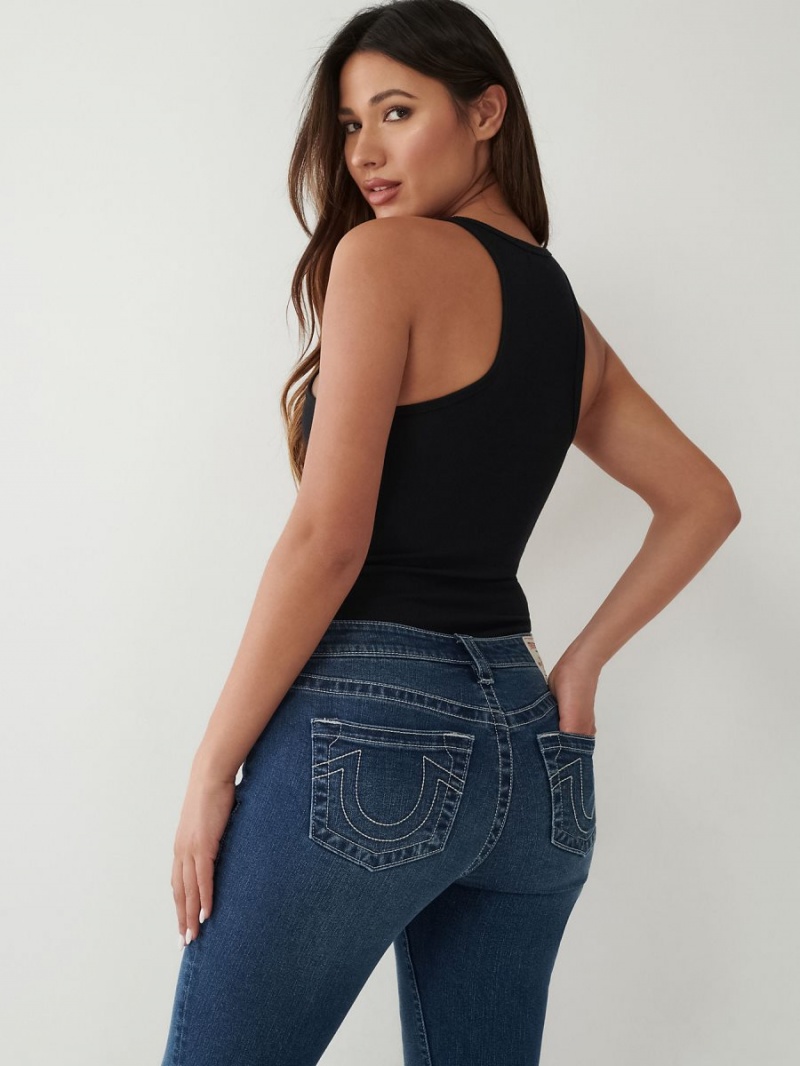 Mojave Sunset True Religion Jennie Curvy Skinny Ankle Jeans | 2534-PDIGV