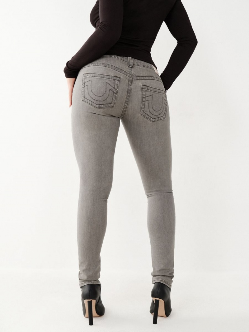 Morning Grey Fog True Religion Stella Low Rise Skinny Jeans | 1529-DSBKW