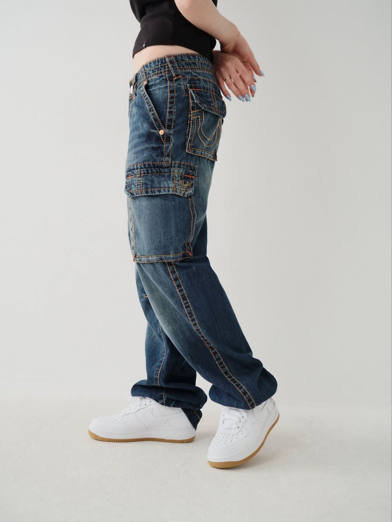 Mosaic Canyon True Religion Big T Cargo Pants | 0642-GITMK