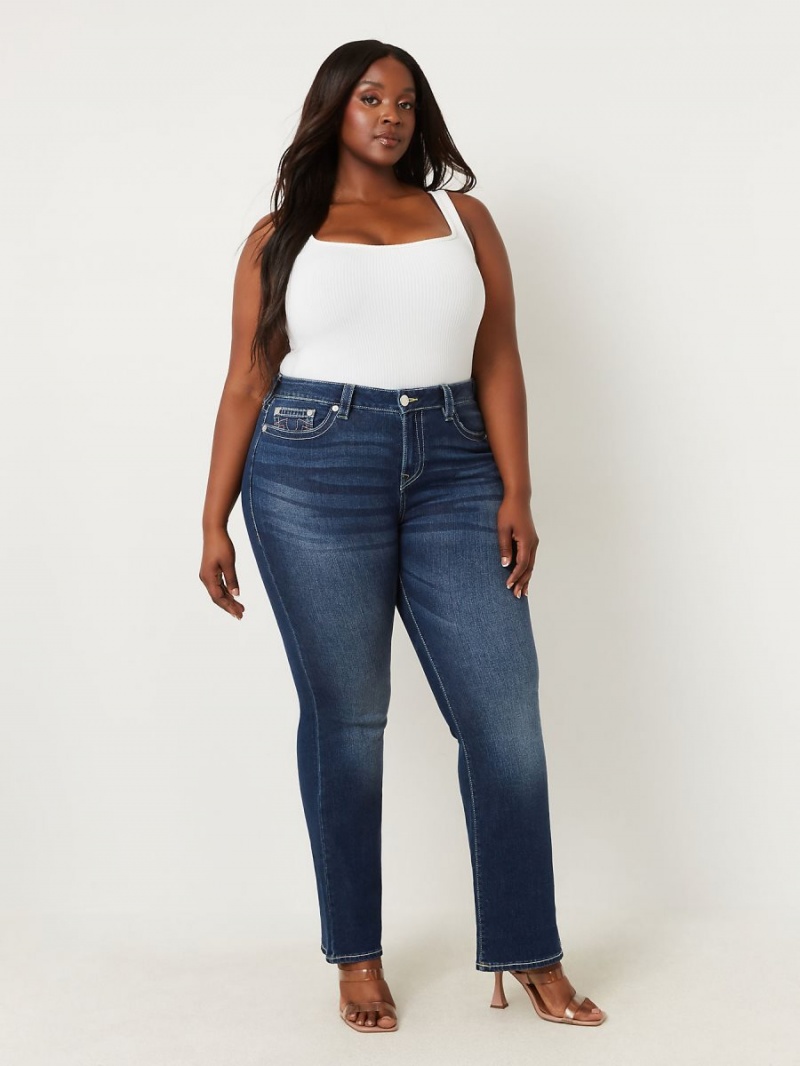 Mykonos True Religion Plus Becca Mid Rise Bootcut | 7106-RYZUG