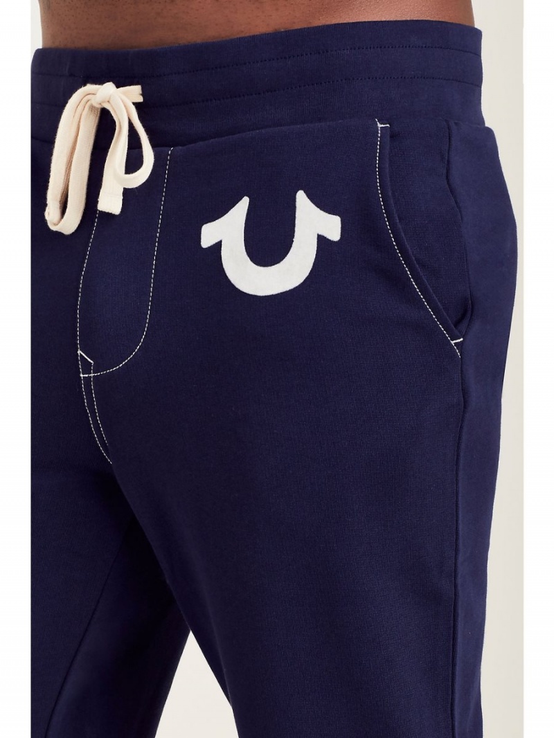 Navy True Religion Classic Logo Jogger | 3756-SLTVR