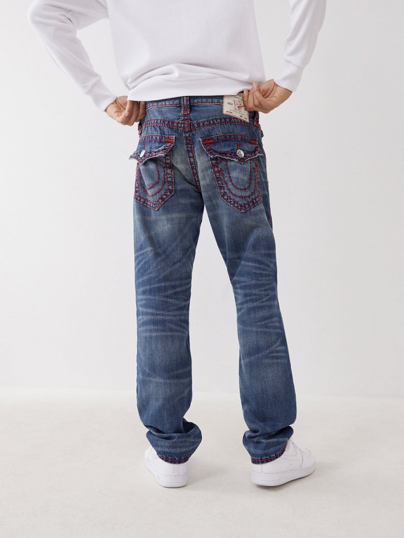 OLD GLORY True Religion Ricky Red Stitch Super T Jeans | 1507-KEMRB