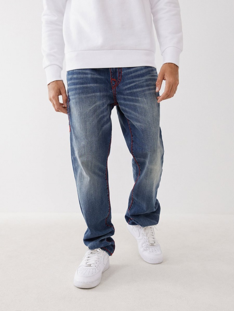 OLD GLORY True Religion Ricky Red Stitch Super T Jeans | 1507-KEMRB