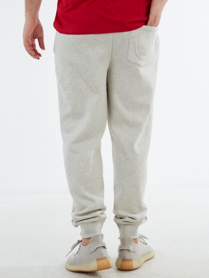 Oatmeal True Religion Logo Jogger | 0187-EGCVY