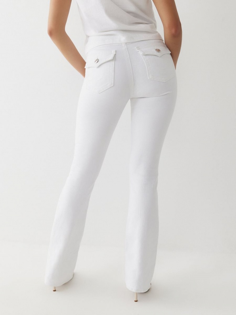 Optic White True Religion Becca Bootcut Jeans | 7425-ABCZT