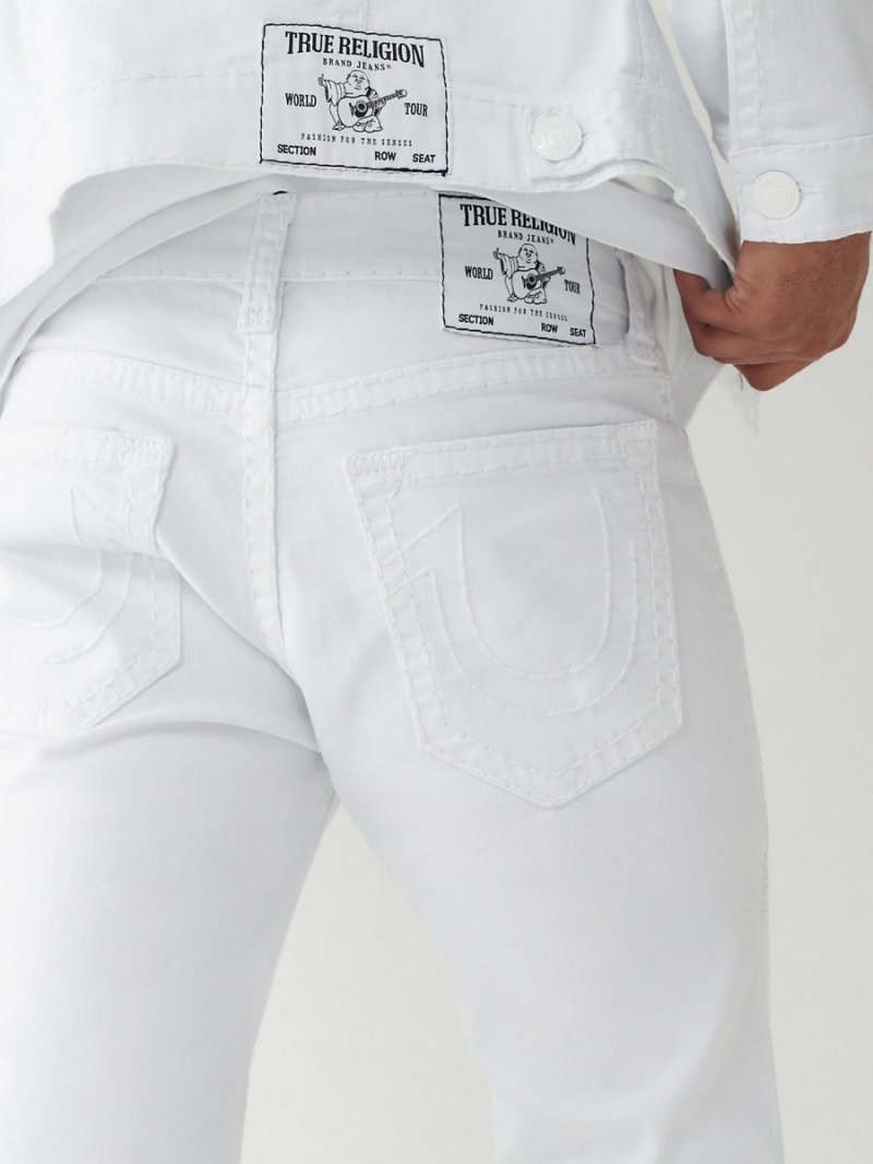 Optic White True Religion Rocco Super T Skinny Jeans 32