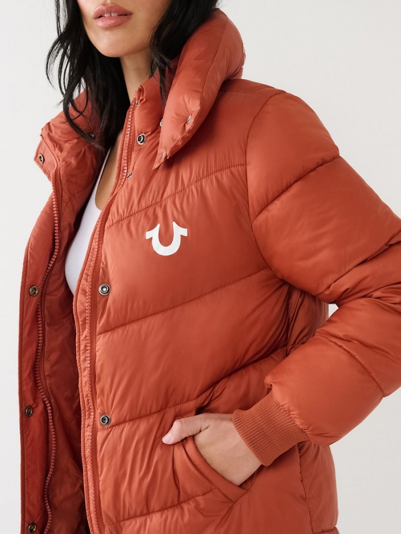 PICANTE True Religion Logo Longline Puffer | 3469-RBCVS