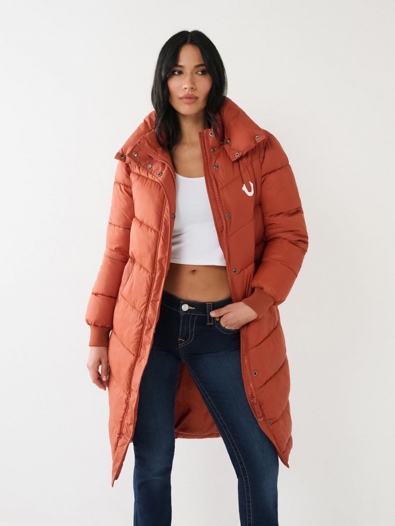 PICANTE True Religion Logo Longline Puffer | 3469-RBCVS