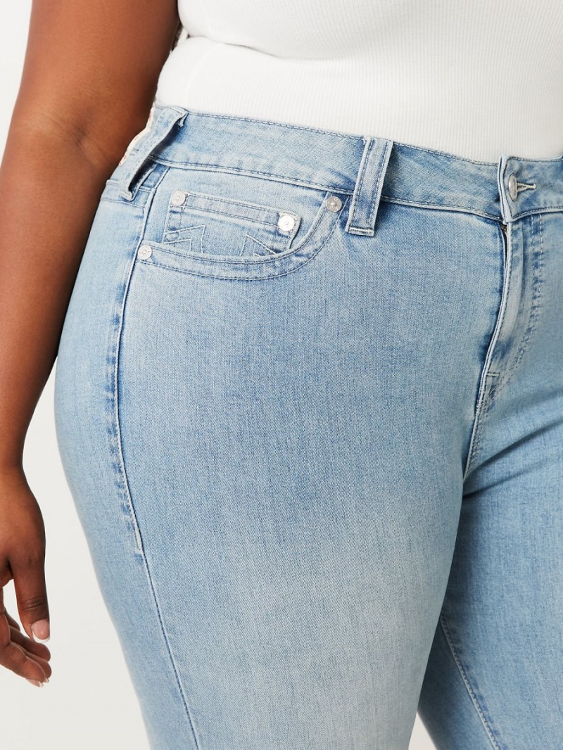 Peak Spot True Religion Plus Billie Mid Rise Straight Jeans | 6842-IKJPQ