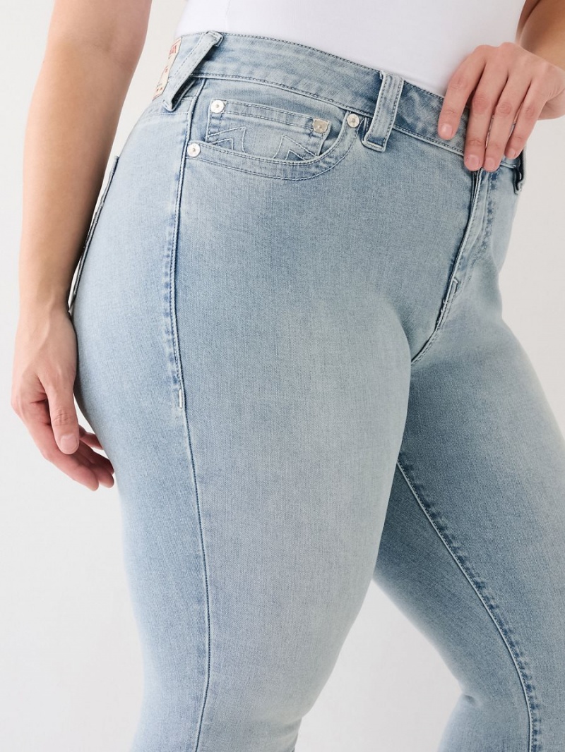 Peak Spot True Religion Plus Halle Mid Rise Super Skinny Jeans | 2931-SZEHF