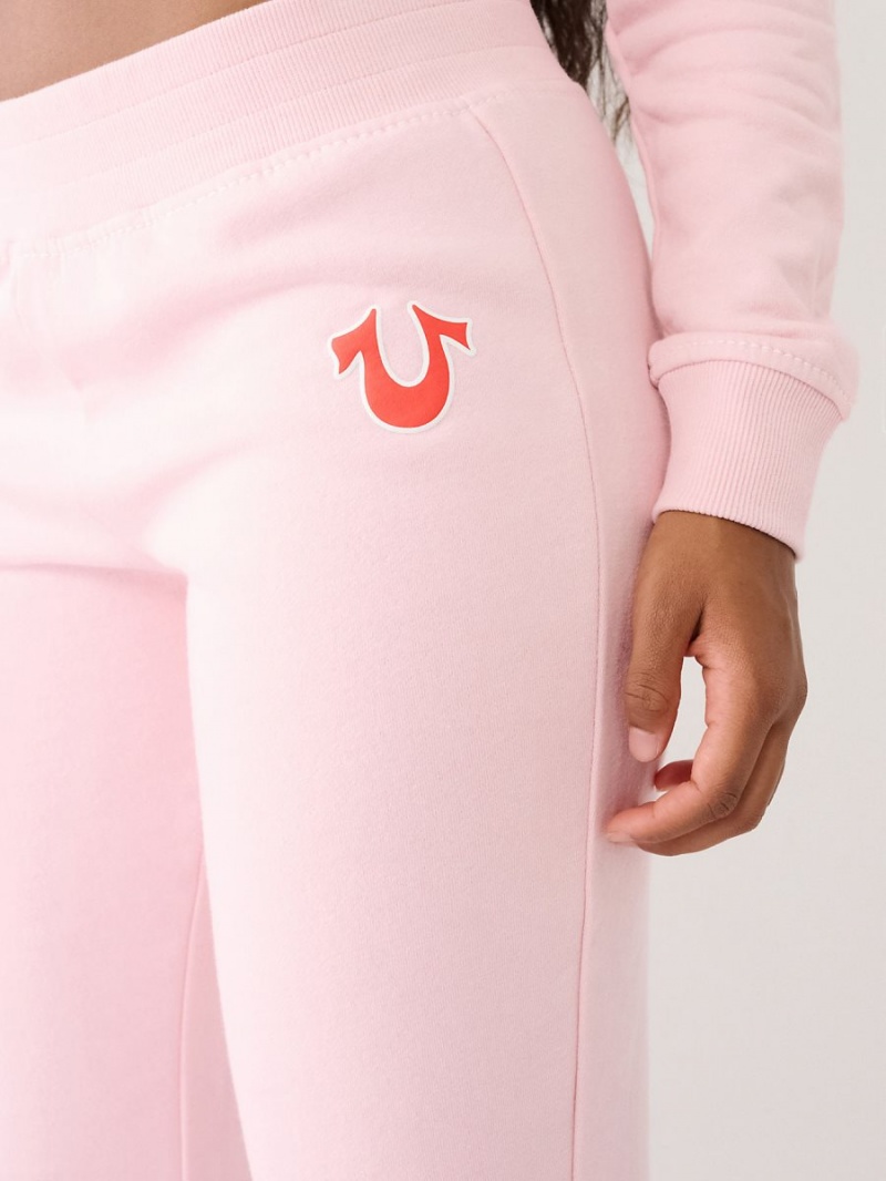 Pink True Religion Big T Flare Jogger | 7641-ASULZ