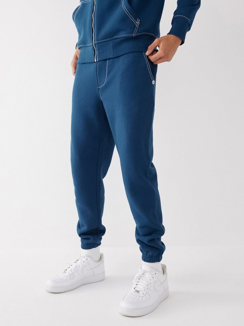 Poseidon True Religion Big T Logo Jogger | 3490-UXZKT