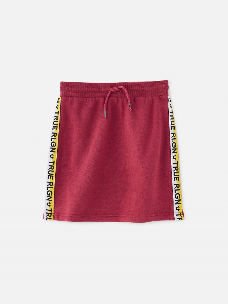 RED / ACE BLUE / HEATHER GREY True Religion Girls Sweat Skirts | 9527-EBFGU