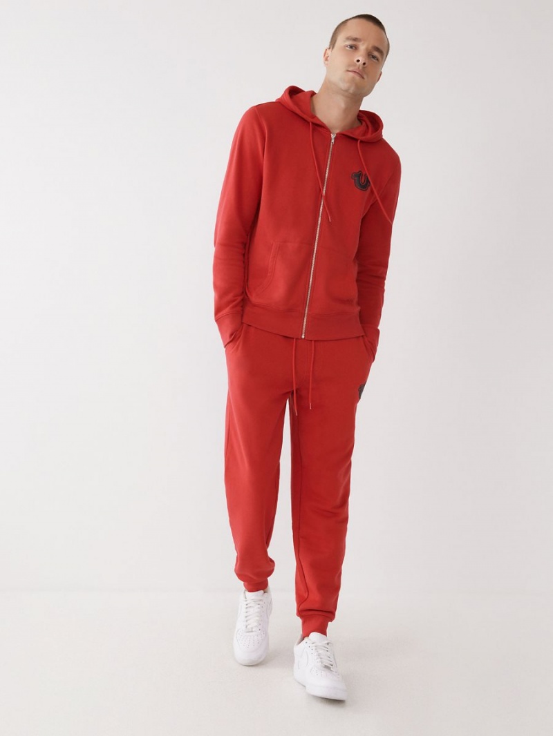 Red True Religion Logo Jogger | 4569-NAMWZ