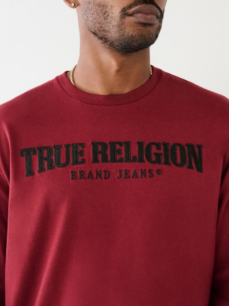 Redwood True Religion Long Sleeve Logo T Shirts | 9126-PLWRI