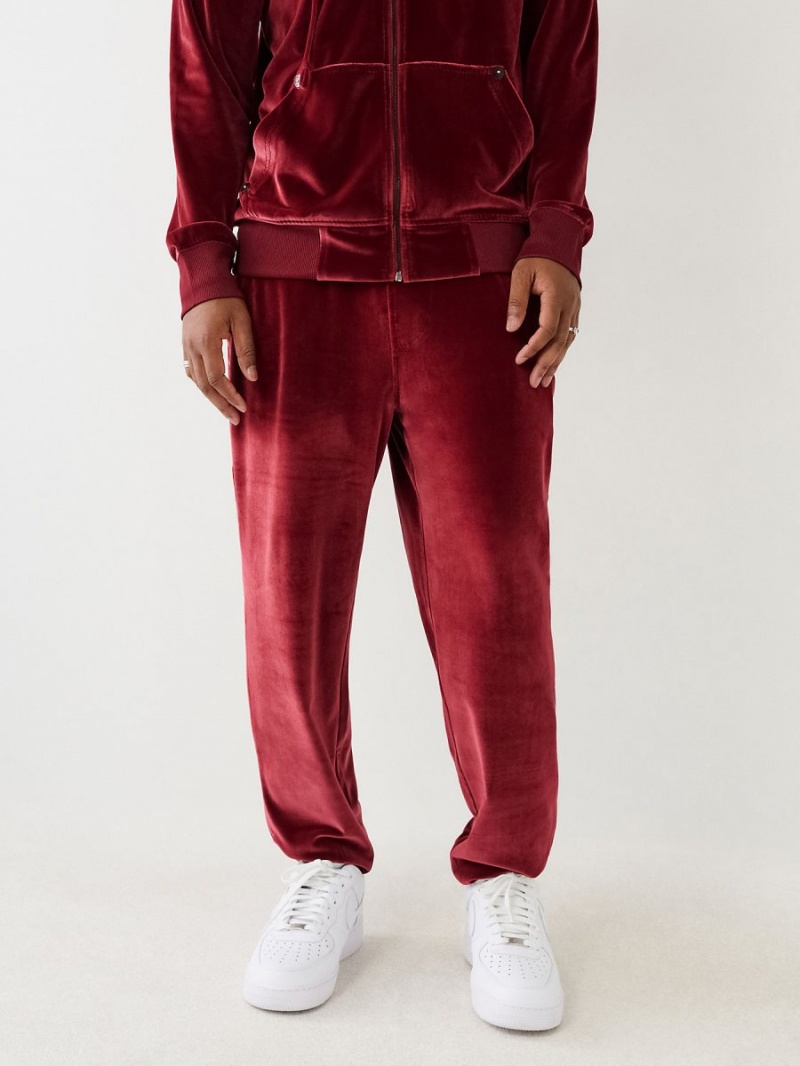 Redwood True Religion Velour Big T Jogger | 6307-LZPJY