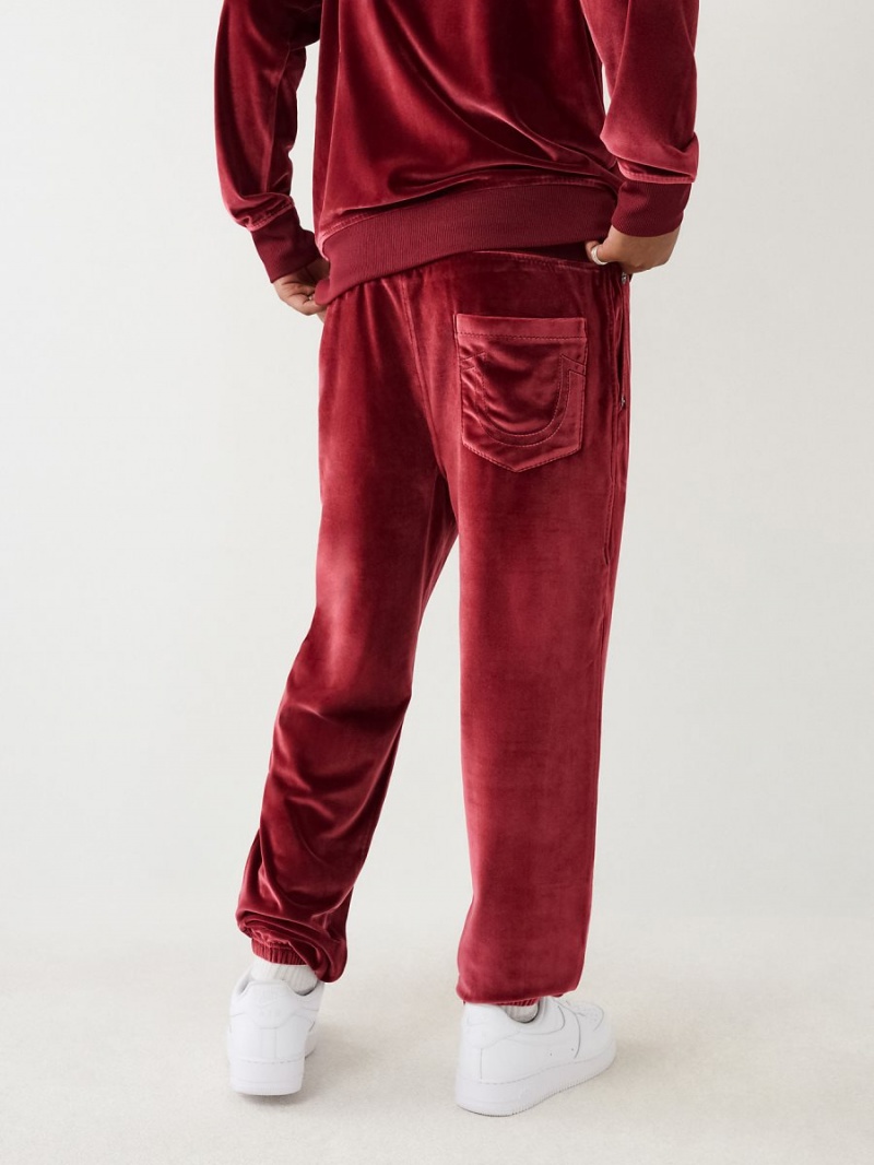 Redwood True Religion Velour Big T Jogger | 6307-LZPJY