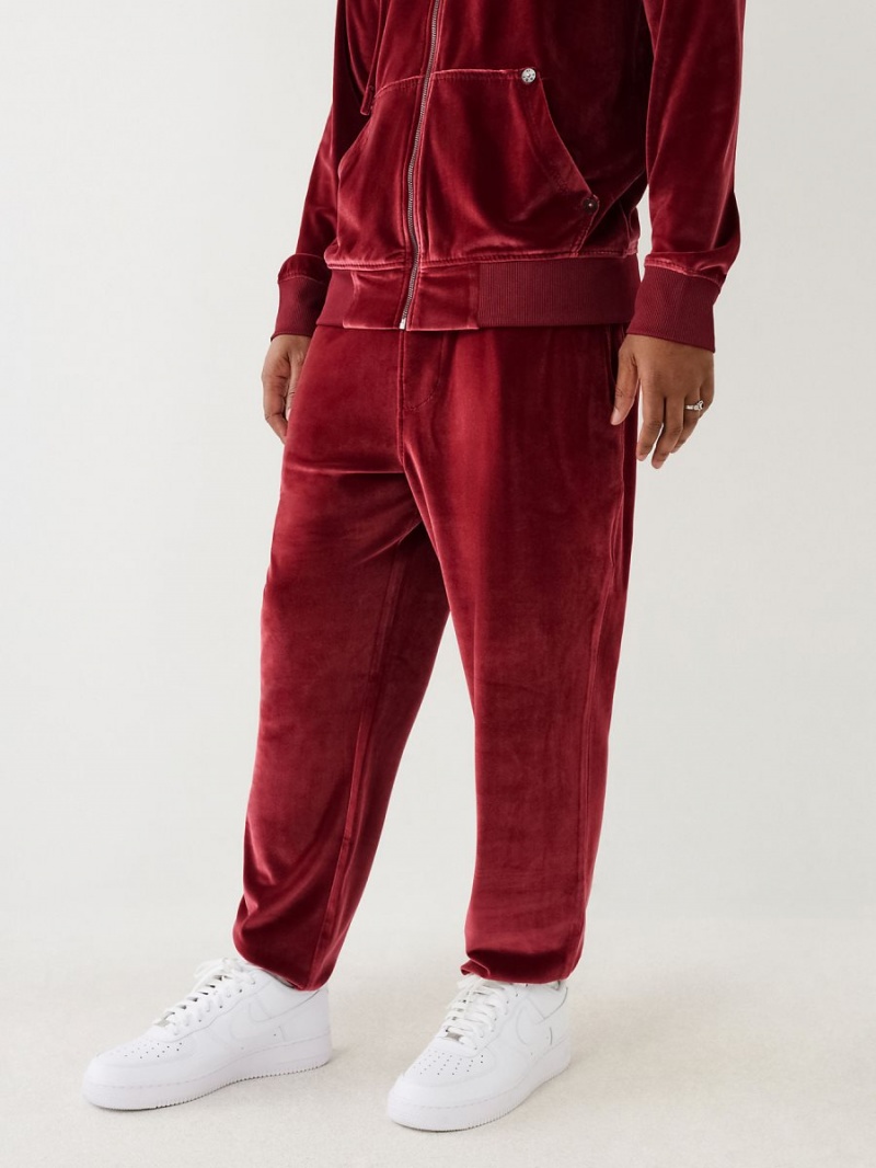 Redwood True Religion Velour Big T Jogger | 6307-LZPJY