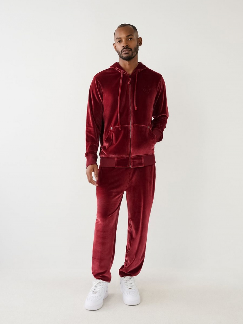 Redwood True Religion Velour Big T Jogger | 6307-LZPJY