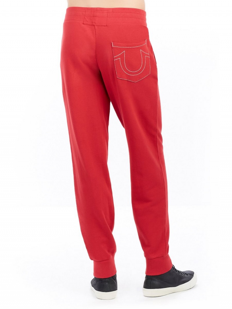 Ruby Red True Religion Classic Logo Jogger | 1065-BCXAG