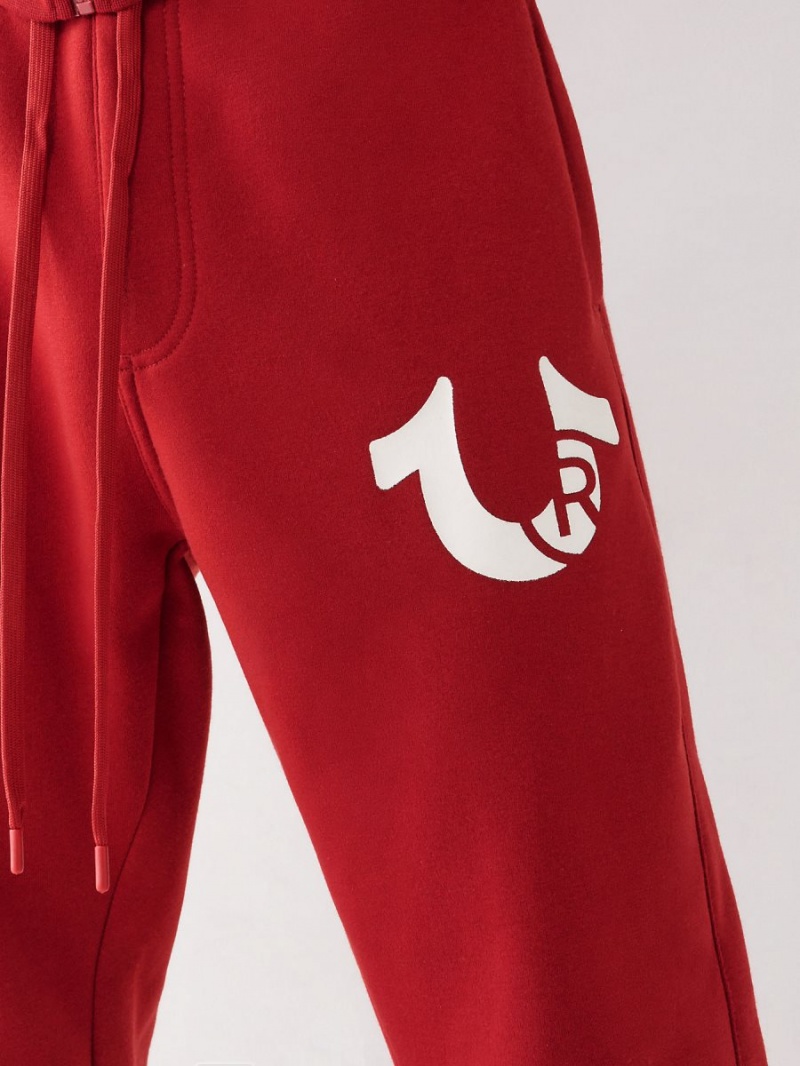 Ruby Red True Religion Logo Jogger | 6140-IXYFD