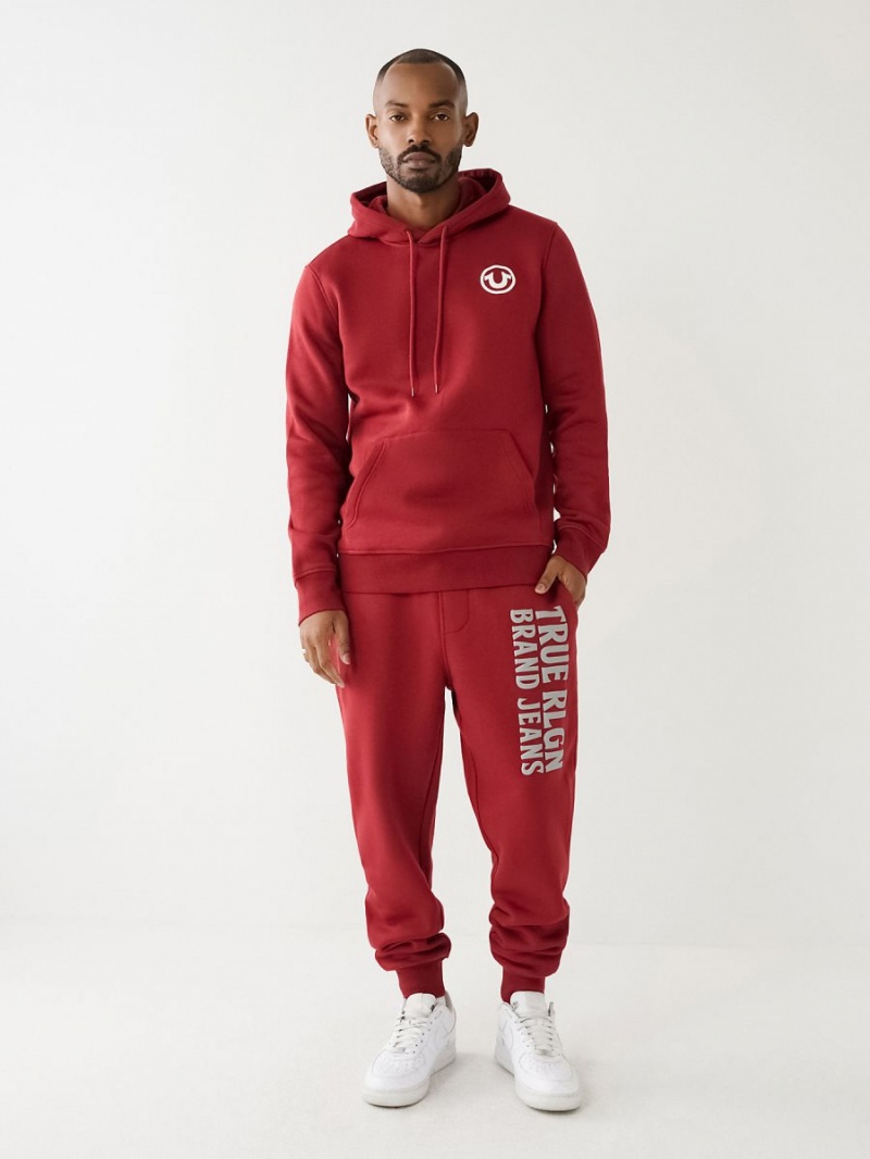 Ruby Red True Religion Puff Trbj Zip Up | 8521-LBSRJ