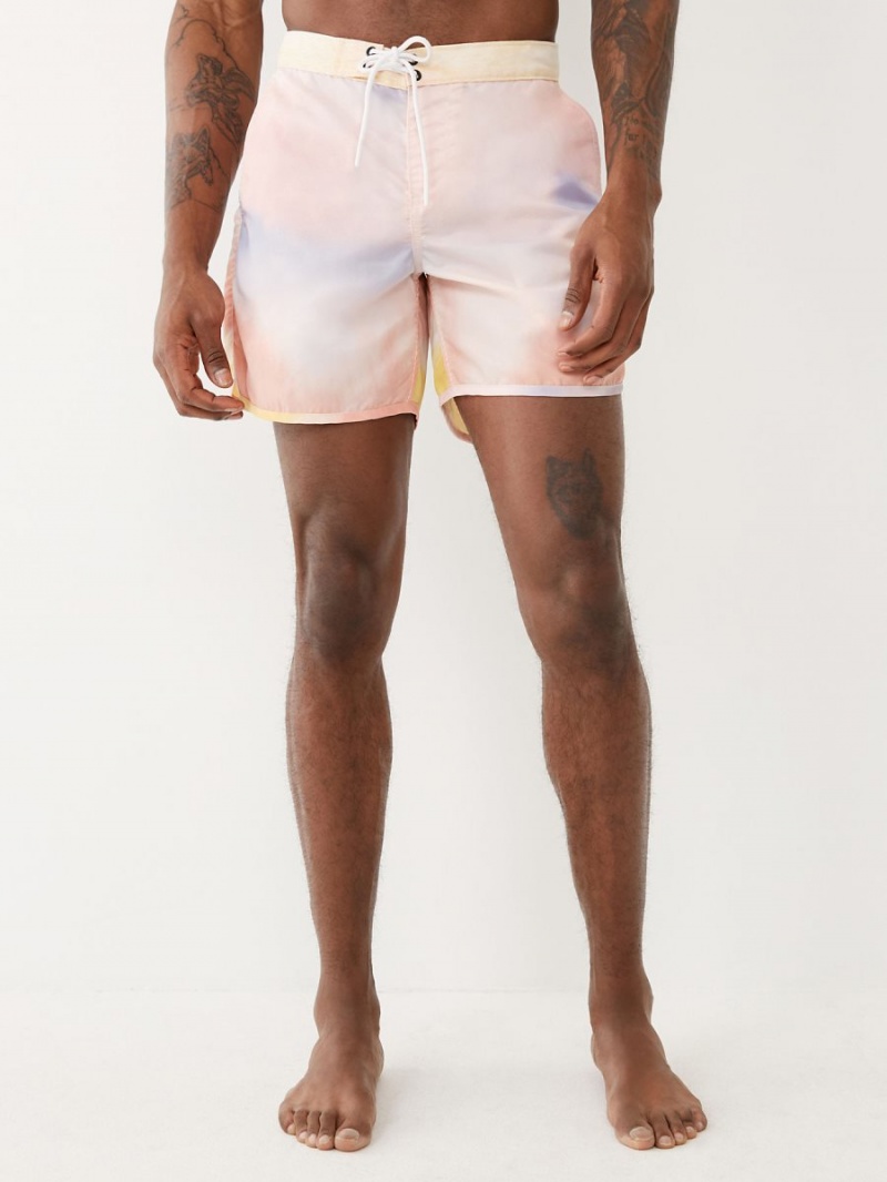 SORBET True Religion Tie Dye Board Shorts | 3296-MXFQZ