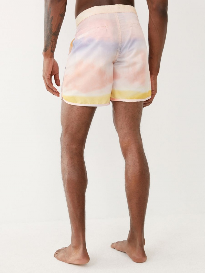 SORBET True Religion Tie Dye Board Shorts | 3296-MXFQZ