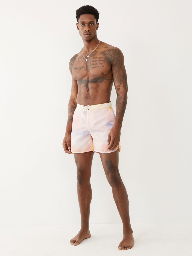 SORBET True Religion Tie Dye Board Shorts | 3296-MXFQZ