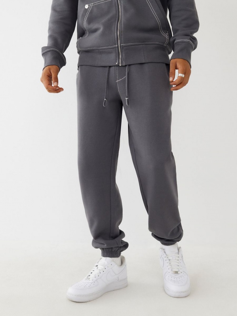 Steel True Religion Big T Logo Jogger | 6243-ZSOPF