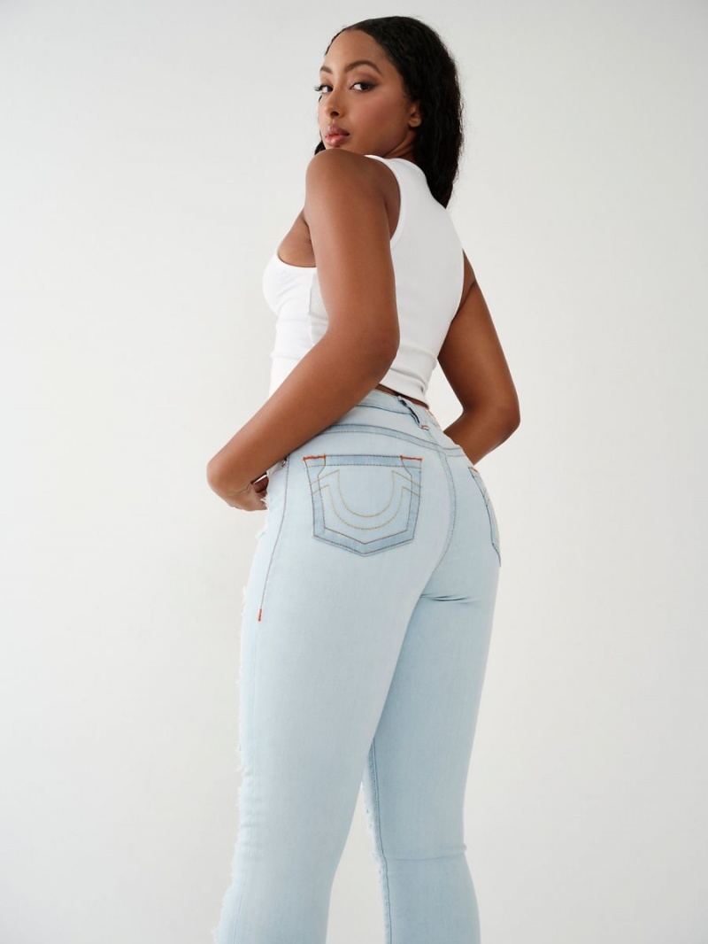 Stellar Light Destroy True Religion Jennie High Rise Curvy Skinny Jeans | 3205-ASQOF