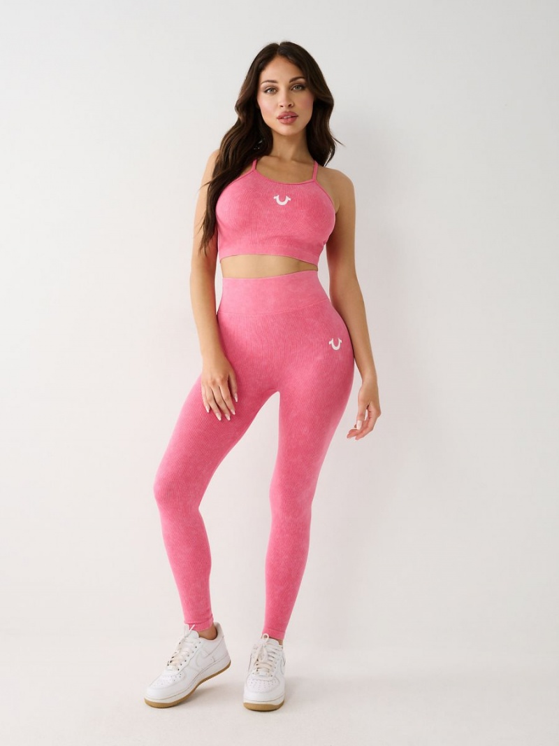 True Pink True Religion Seamless Bralette Top | 4370-MJCED