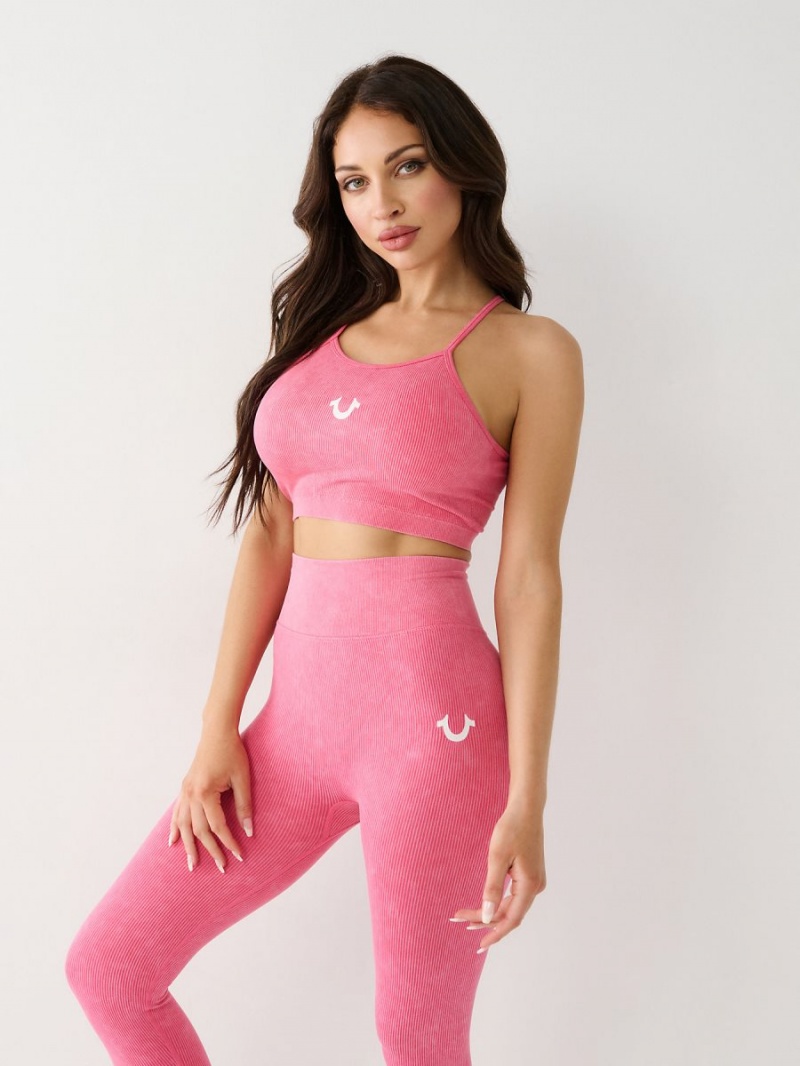 True Pink True Religion Seamless Bralette Top | 4370-MJCED