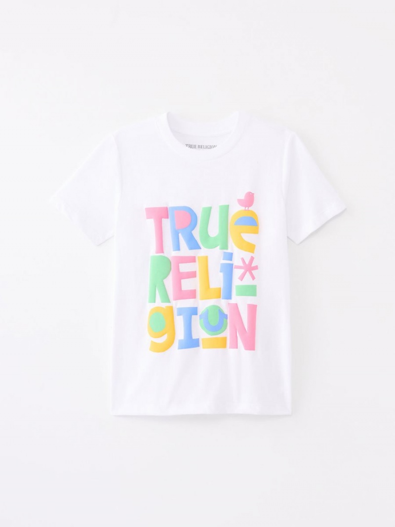 White True Religion Girls T Shirts | 2683-FJOSE