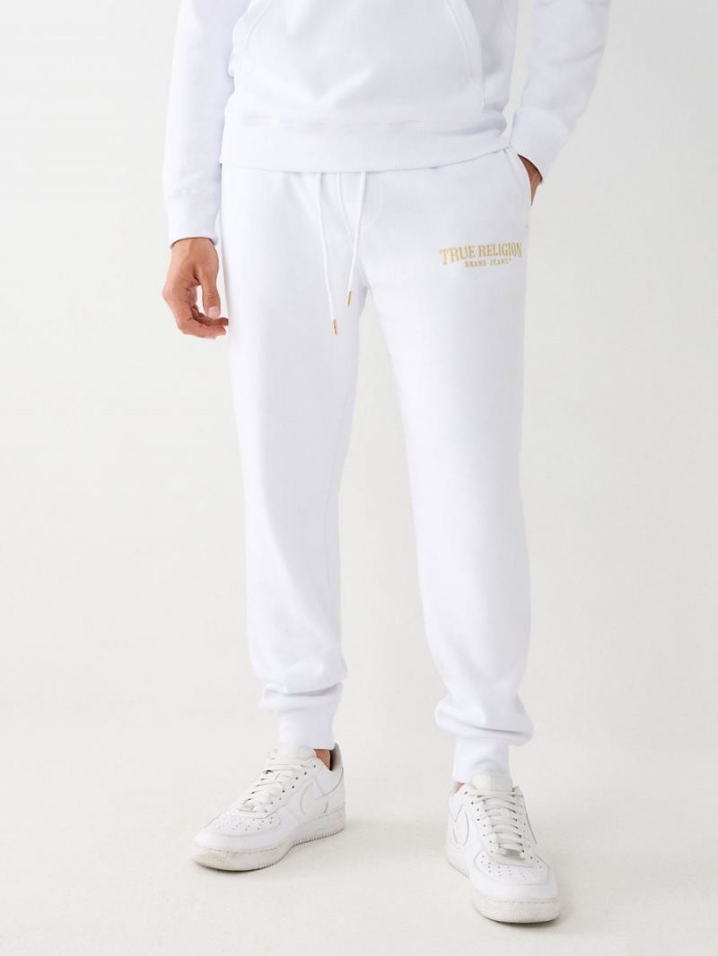 White True Religion Logo Jogger | 6172-TQMLE