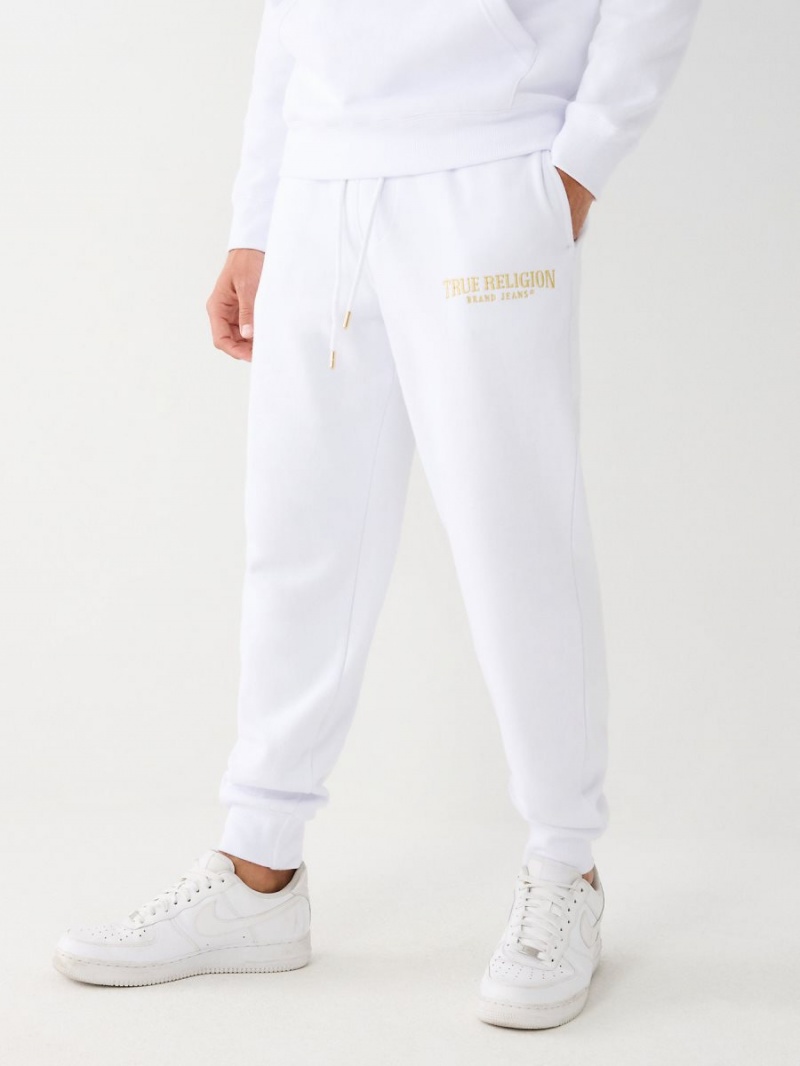 White True Religion Logo Jogger | 6172-TQMLE