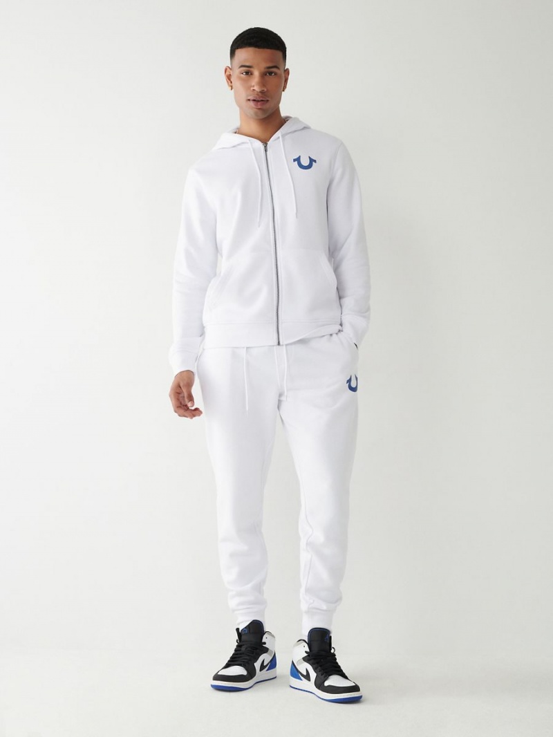 White True Religion Logo Jogger | 8946-TKAXD