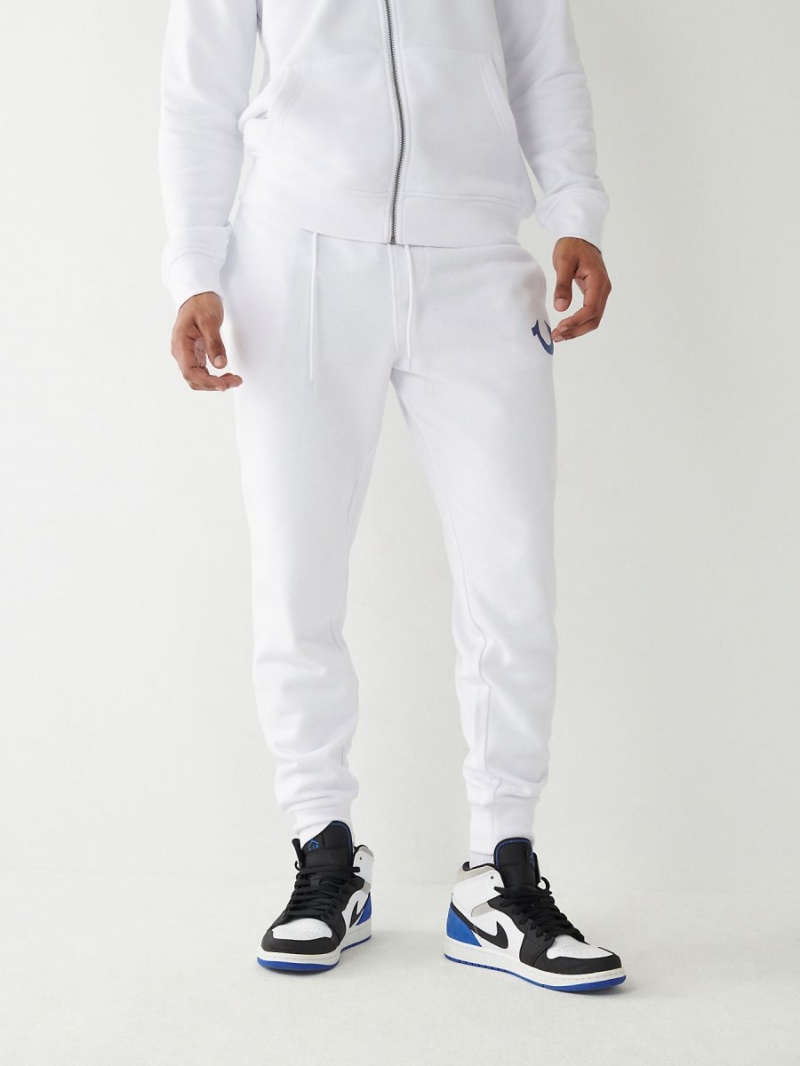 White True Religion Logo Jogger | 8946-TKAXD