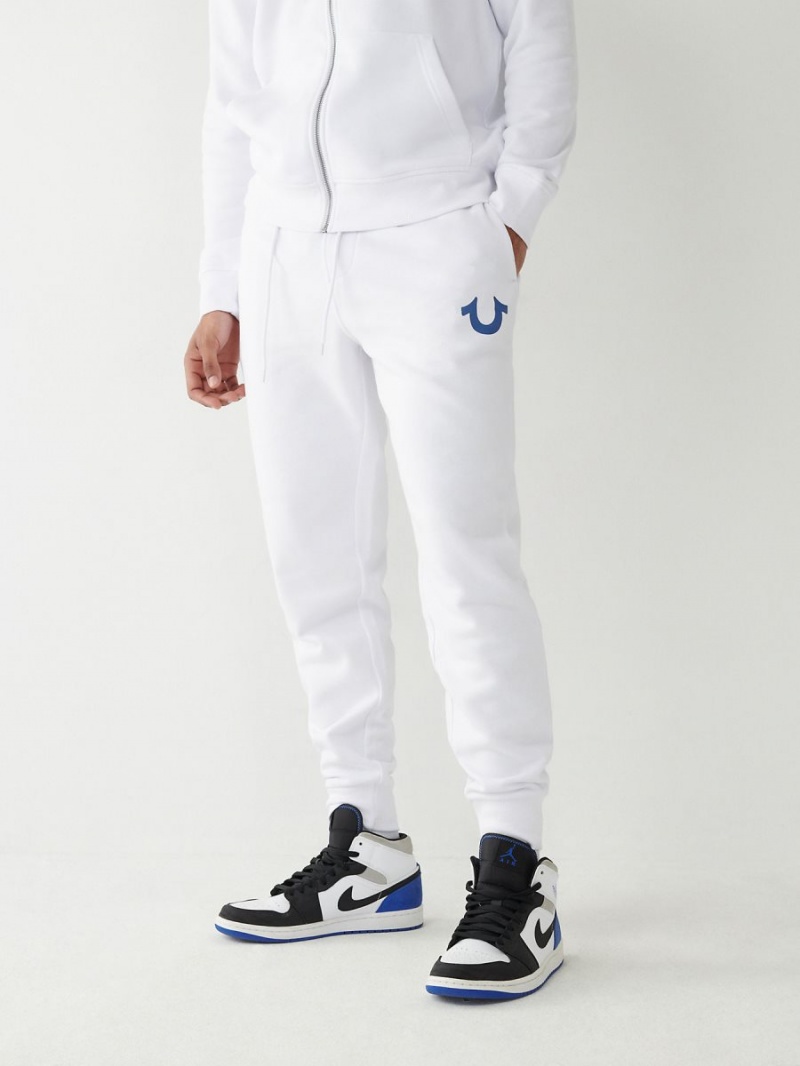 White True Religion Logo Jogger | 8946-TKAXD