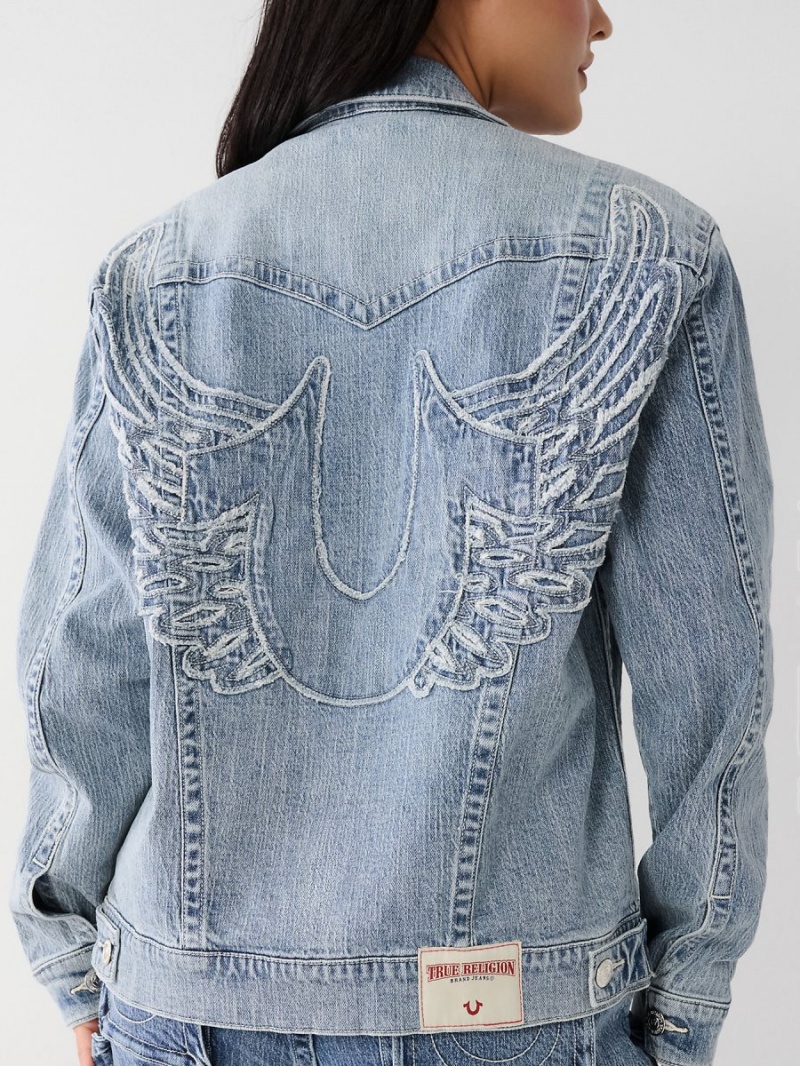 Wind Song True Religion Jimmy Horseshoe Relaxed Denim Jacket | 7289-ABEML